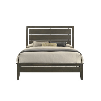 Linden Grey King Bed