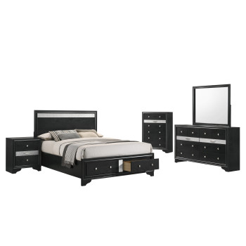 Layla Black King 5PC Bedroom Set