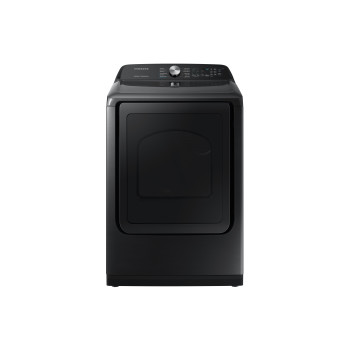 Samsung DVE50R5400V/A3 7.4 cu. ft. Top Load Dryer with Steam Sanitize+ in Black Stainless Steel