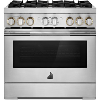 JennAir JDRP436HL Rise 36" Dual-Fuel Professional Range in Stainless Steel