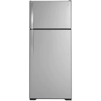 GE® GTS18HYNRFS 17.5 Cu. Ft. Top-Freezer Refrigerator in Stainless Steel