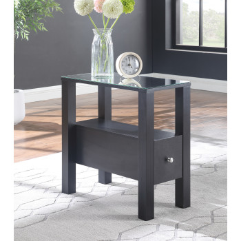 Neo Black Chairside Table