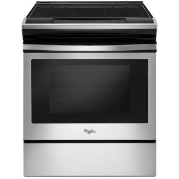 Whirlpool WEE510S0FV 4.8 Cu. Ft. Slide-In Electric Range in Black Stainless Steel