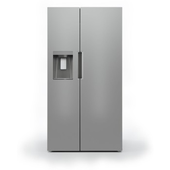 Midea MRS26D5AST 26.3-cu ft Side-by-Side Refrigerator in Stainless Steel