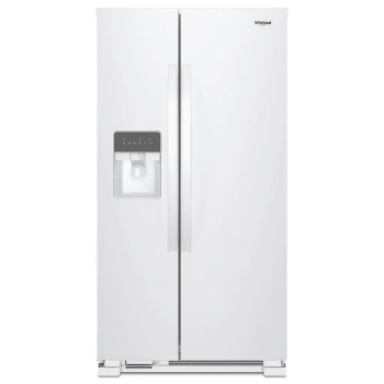Whirlpool WRS315SDHW 24.6 Cu. Ft. Side-by-Side Refrigerator in White