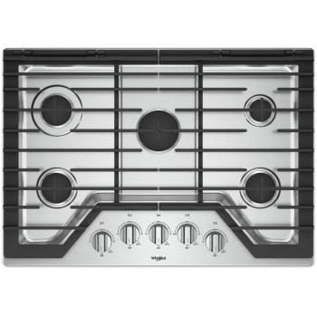 Whirlpool WCG77US0HS 30" Gas Cooktop in Stainless Steel