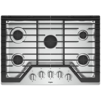 Whirlpool WCG97US0HS 30" Gas Cooktop in Stainless Steel