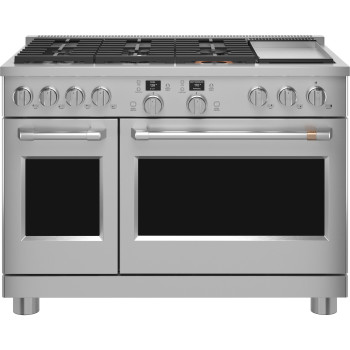 Café C2Y486P2TS1 48" 8.25 Cu. Ft. Smart Professional Dual Fuel Range in Stainless Steel