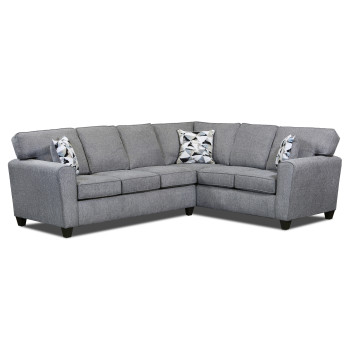 Gretna Grey 2-Piece Sectional