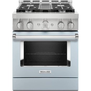 KitchenAid KFGC500JMB 4.1 Cu. Ft. Slide-In Gas Convection Range in Misty Blue