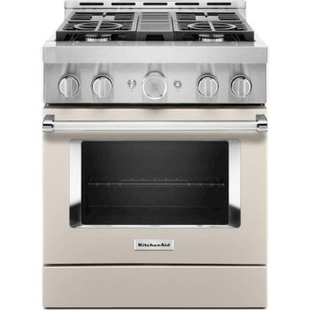 KitchenAid KFGC500JMH 4.1 Cu. Ft. Slide-In Gas Convection Range in Milkshake