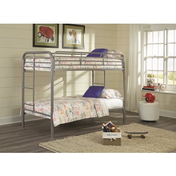 Metal Bunkbed Silver - Twin/Twin