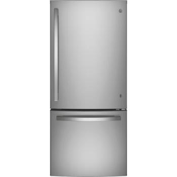 GE GBE21DYKFS 21.0 Cu. Ft. Bottom-Freezer Refrigerator in Stainless Steel