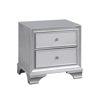 Gemma  Silver Nightstand