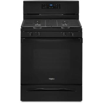 Whirlpool WFG515S0MB 30" 5.0 Freestanding All Gas Range  in Black