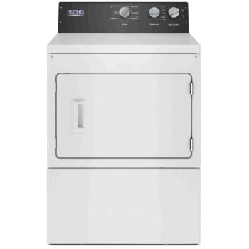 Maytag MEDP586KW 27" 7.4 Cu. Ft. Commercial Grade Electric Dryer in White