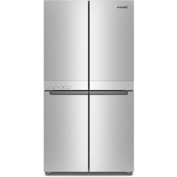 KitchenAid KRQC506MPS 19.4 cu. ft. 36" Counter-Depth 4-Door Refrigerator with PrintShield™ Finish in Stainless Steel