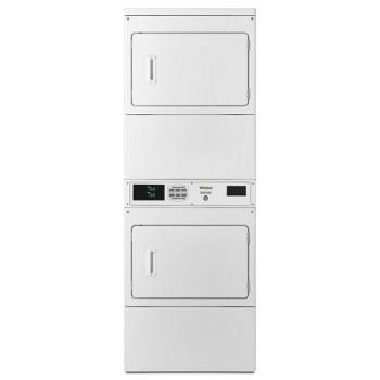 Whirlpool CSP2970HQ 7.4 Cu. Ft. Commercial Electric Stack Dryer, Non-Coin in White