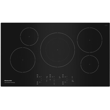 KitchenAid KCIG556JBL 36" 5-Element Sensor Induction Cooktop in Black