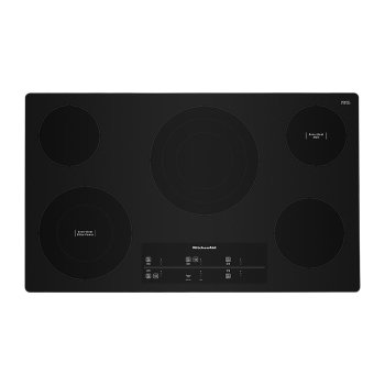 KitchenAid KCES956KSS 36" Electric Cooktop with 5 Elements and Touch-Activated Controls