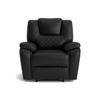 Diamante Black Power Recliner