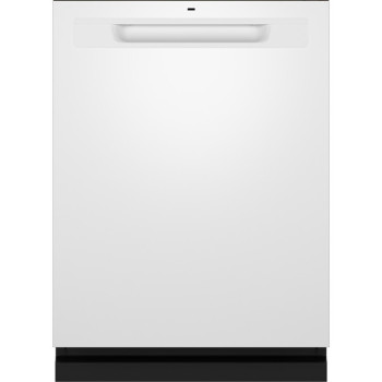 GE GDP670SGVWW 24" Top Control Built-In Dishwasher in White