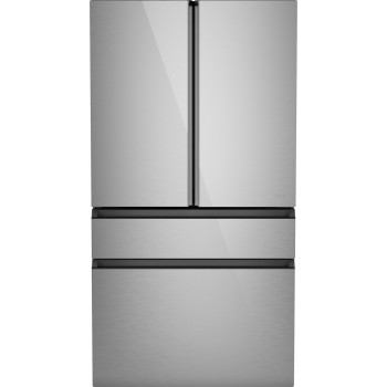 Café™ CGE29DM5TS5 28.7 Cu. Ft. Smart 4-Door French-Door Refrigerator with Dual-Dispense AutoFill Pitcher in Platinum Glass