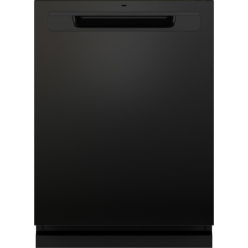 GE GDP670SGVBB 24" Top Control Dishwasher with Stainless Steel Interior in Black