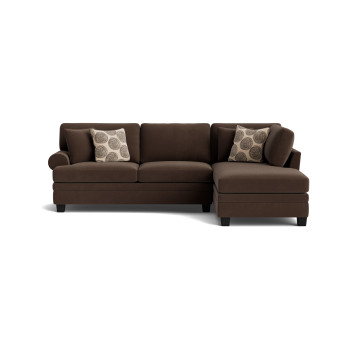 Groovy Chocolate 2-Piece Sectional