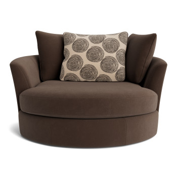 Groovy Brown Swivel Chair