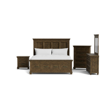 McCabe Grey 5 Piece King Storage Bedroom Set