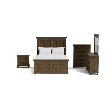 McCabe Grey 5 Piece Queen Storage Bedroom Set