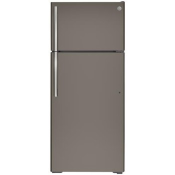 GE GTE18GMNRES 28" 17.5 Cu. Ft. Slate Top Freezer Refrigerator