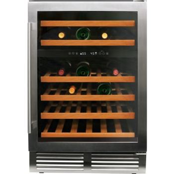 Maxximum MAXWIDZ46GDP 23.5" 46-Bottle Capacity Built-In Wine Cooler in Stainless Steel