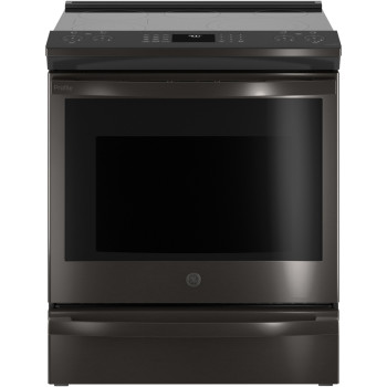 GE Profile PSS93BPTS 5.3 Cu. Ft. Electric Convection Range in Black Stainless Steel