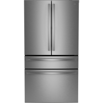 GE Profile PGD29BYTFS 29.0 Cu. Ft. 4-Door French Door Refrigerator in Fingerprint Resistant Stainless Steel