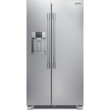 Frigidaire Professional PRSC2222AF 22.3 Cu. Ft. Counter-Depth Side by Side Refrigerator in Stainless Steel