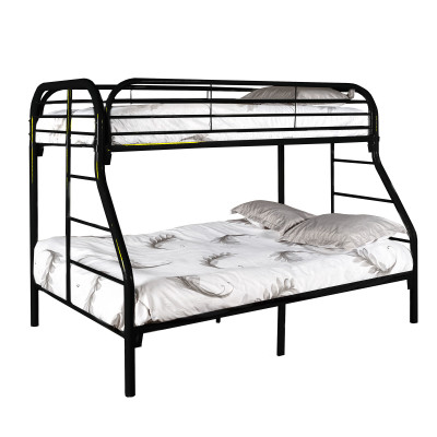 813 395 Twin Over Full Black Metal Bunk Bed American Freight Sears Outlet