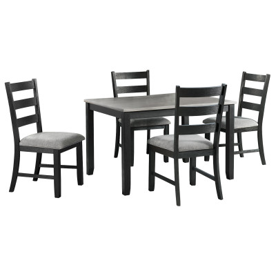 henderson grey 5 piece dining set