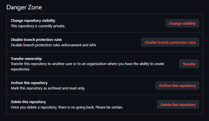 Come eliminare una repository da github