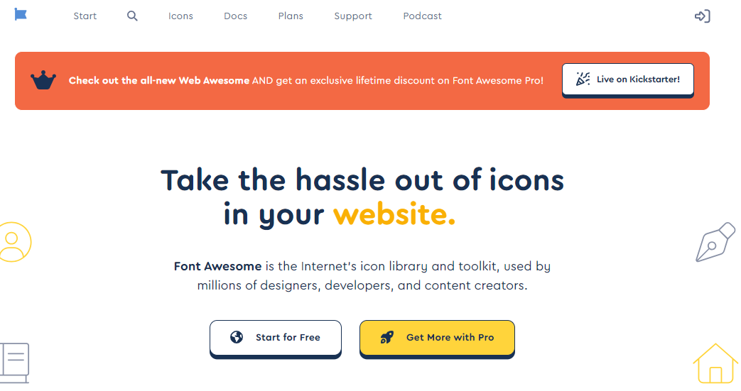 Flaticon Homepage