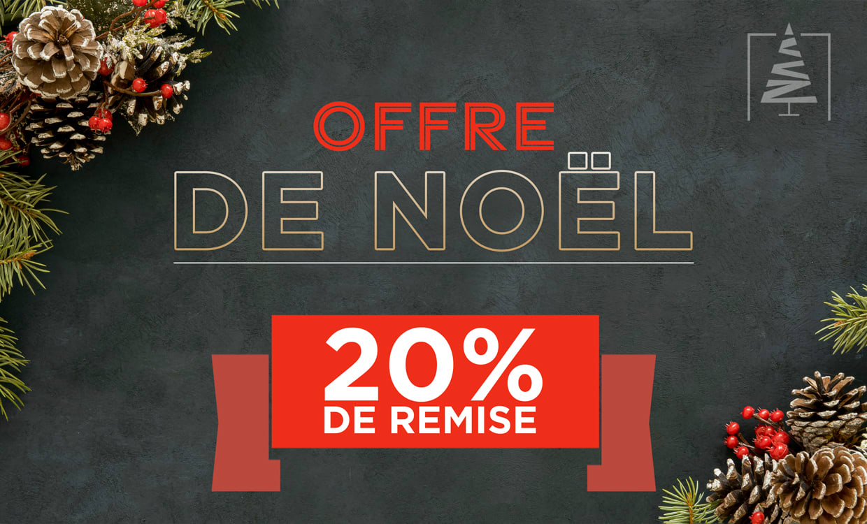 Joyeux Noel! 20% de réduction sur toutes les commandes de plus de 25€ HT! Commandez avant 16h et vos articles seront expédiés le jour même!