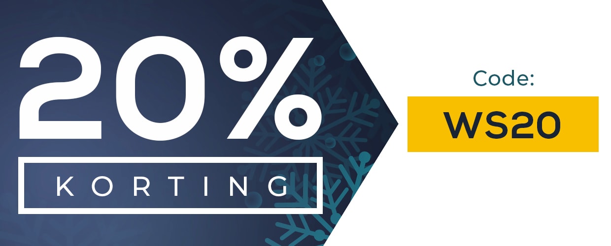 20% korting bij bestellingen van meer dan €25. Code WS20.