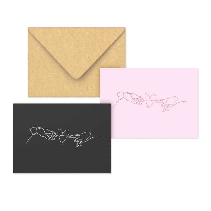 Valentinsdag-kuverter ”Udlev kærligheden”