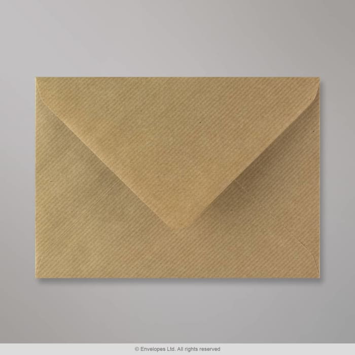 Enveloppe kraft striée 133x184 mm