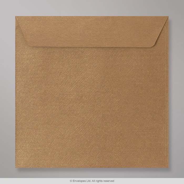 Envelope bronze texturizado brilhante 130x130 mm