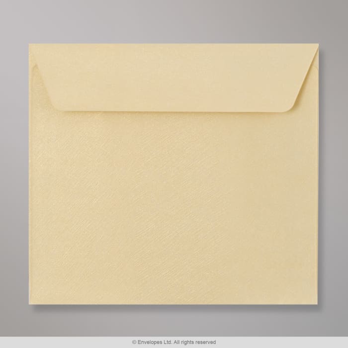 Envelope creme texturizado brilhante 130x130 mm