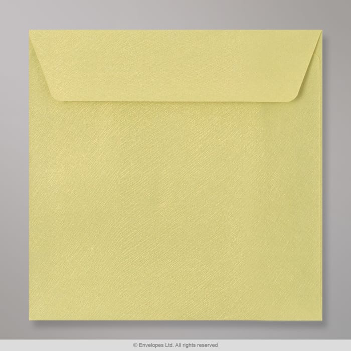 Envelope verde limão texturizado brilhante 155x155 mm