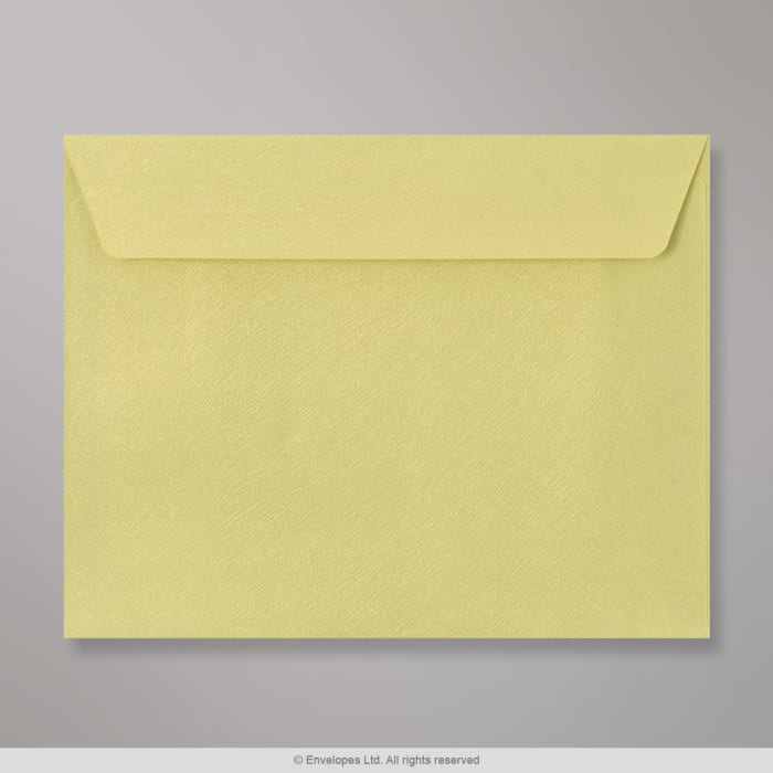 Envelope verde limão texturizado brilhante 162x229 mm (C5)