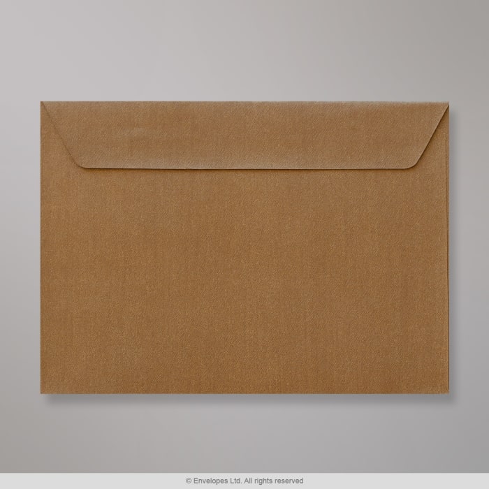 Envelope bronze texturizado brilhante 82x113 mm (C7)